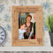 Happy Hanukkah and Many Menorah Personalized Wooden Picture Frame 4" x 6" Finished
