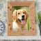 A Dog’s Loyalty Personalized Wooden Picture Frame 5" x 7" Finished