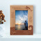 Fishing As No Man Is Born An Artist Personalized Wooden Frame 4" x 6" Brown (Vertical)