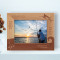 Fishing As No Man Is Born An Artist Personalized Wooden Frame 7" x 5" Brown Horizontal