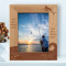 Fishing As No Man Is Born An Artist Personalized Wooden Frame 8" x 10" Brown (Vertical)