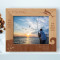 Fishing As No Man Is Born An Artist Personalized Wooden Frame-10" x 8" Brown Horizontal
