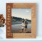 Having A Fishing Rod In Your Hand Personalized Wooden Frame 8" x 10" Brown (Vertical)