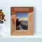 Fishing Is Much More Than Fish Personalized Wooden Frame 3 1/2" x 5" Brown (Vertical)