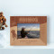 Fishing Is Much More Than Fish Personalized Wooden Frame-5" x 3 1/2" Brown Horizontal