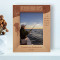 Fishing Is Much More Than Fish Personalized Wooden Frame 5" x 7" Brown (Vertical)