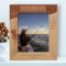 Fishing Is Much More Than Fish Personalized Wooden Frame 8" x 10" Brown (Vertical)