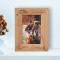 There Is No Limit To How Many Times You Can Go Fishing Personalized Wooden Frame 4" x 6" Brown (Vertical)