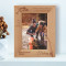 There Is No Limit To How Many Times You Can Go Fishing Personalized Wooden Frame 5" x 7" Brown (Vertical)