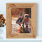 There Is No Limit To How Many Times You Can Go Fishing Personalized Wooden Frame 8" x 10" Brown (Vertical)