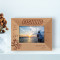 Life Is Like A Game, But Fishing Is Serious Personalized Wooden Frame-5" x 3 1/2" Brown Horizontal