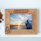 Life Is Like A Game, But Fishing Is Serious Personalized Wooden Frame 7" x 5" Brown Horizontal