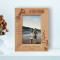 Fishing Is Much More Than Fish Personalized Wooden Frame 4" x 6" Brown (Vertical)