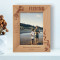 Fishing Is Much More Than Fish Personalized Wooden Frame 5" x 7" Brown (Vertical)