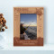 Fishing It Is The Great Occasion When We May Return To The Fine Personalized Wooden Frame 4" x 6" Brown (Vertical)
