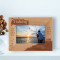 Fishing So No Man Is Born An Angler Personalized Wooden Frame-6" x 4" Brown Horizontal