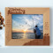 Fishing So No Man Is Born An Angler Personalized Wooden Frame-10" x 8" Brown Horizontal