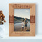 Fishing As No Man Is Born An Artist Personalized Wooden Frame 5" x 7" Brown (Vertical)