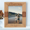Fishing As No Man Is Born An Artist Personalized Wooden Frame 8" x 10" Brown (Vertical)