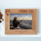 Fishing Club Personalized Wooden Frame-7" x 5" Brown Horizontal