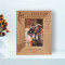 Fishing May The Holes In Your Net Personalized Wooden Frame 3 1/2" x 5" Brown (Vertical)