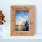 Fishing As No Man Is Born An Artist Personalized Wooden Frame 4" x 6" Brown (Vertical)