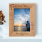Fishing As No Man Is Born An Artist Personalized Wooden Frame 5" x 7" Brown (Vertical)