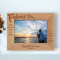 Fishing As No Man Is Born An Artist Personalized Wooden Frame-7" x 5" Brown Horizontal