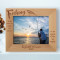 Fishing As No Man Is Born An Artist Personalized Wooden Frame-10" x 8" Brown Horizontal