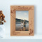 Fishing Is Much More Than Fish Personalized Wooden Frame 4" x 6" Brown (Vertical)