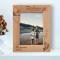 Fishing Is Much More Than Fish Personalized Wooden Frame 5" x 7" Brown (Vertical)