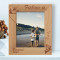 Fishing Is Much More Than Fish Personalized Wooden Frame 8" x 10" Brown (Vertical)