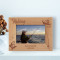 Fishing Personalized Wooden Frame-6" x 4" Brown Horizontal
