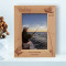 Fishing Personalized Wooden Frame 5" x 7" Brown (Vertical)