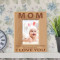 Mom I love You Personalized Wooden Picture Frame 3 1/2" x 5" Finished