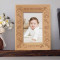 Baby's Name and Birthdate Personalized Wooden Picture Frame 4" x 6" Finished (Frames)