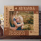 Sisters Personalized Wooden Picture Frame-10" x 8" Brown Horizontal (Frames)