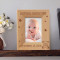 Baby's Name and Birthdate Personalized Wooden Picture Frame 3 1/2" x 5" Finished (Frames)