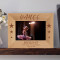 Dance Personalized Wooden Picture Frame-6" x 4" Brown Horizontal (Frames)