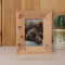 Pet Personalized Wooden Frame 3" x 5" Brown (Vertical)