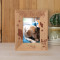 My Fur Baby Personalized Wooden Frame 3" x 5" Brown (Vertical)