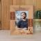 Live Meow Personalized Wooden Frame 4" x 6" Brown (Vertical)