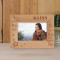 I Love My Dog And My Dog Loves Me Personalized Wooden Frame-6" x 4" Brown Horizontal