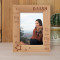 I Love My Dog And My Dog Loves Me Personalized Wooden Frame 5" x 7" Brown (Vertical)