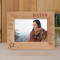 I Love My Dog And My Dog Loves Me Personalized Wooden Frame-7" x 5" Brown Horizontal