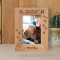 A Dog's Life Personalized Wooden Frame 4" x 6" Brown (Vertical)