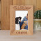 Who's A Good Boy? Personalized Wooden Frame 4" x 6" Brown (Vertical)