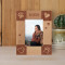 Pet Personalized Wooden Frame 3" x 5" Brown (Vertical)