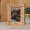 Paw-Fect Love Personalized Wooden Frame 4" x 6" Brown (Vertical)
