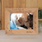 I Love My Cat And My Cat Loves Me Personalized Wooden Frame-7" x 5" Brown Horizontal